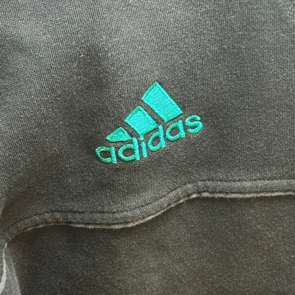 REAL MADRID 2017/2018 BLACK FUTBOL SOCCER TRAINING TOP JERSEY ADIDAS MEN’S XL - Picture 4 of 9